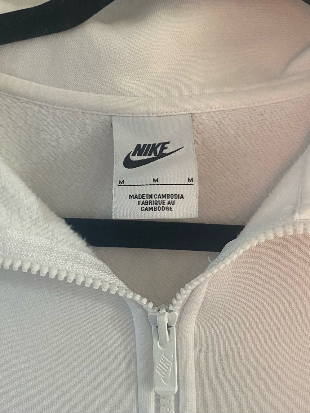 Nike White Quarter Zip Sweatshirt - Picture 2 of 6